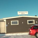 kuvassa on satamakonttorin sauna rakennus